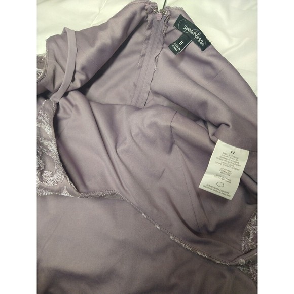 Speechless Women's Purple Shimmer Cocktail And Party Dress Juniors 11 - Picture 15 of 16